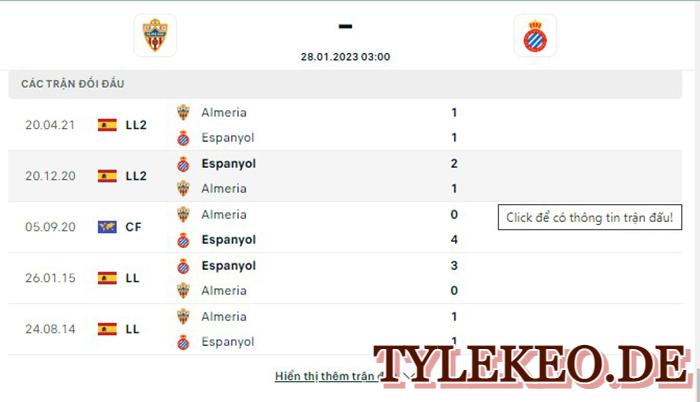 Almeria vs Espanyol