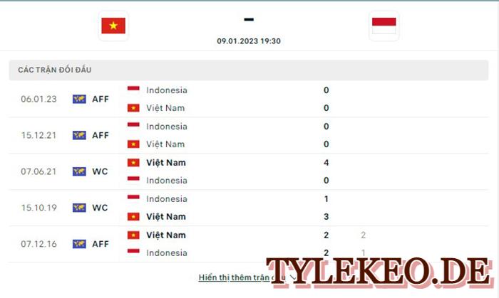 Việt Nam vs Indonesia