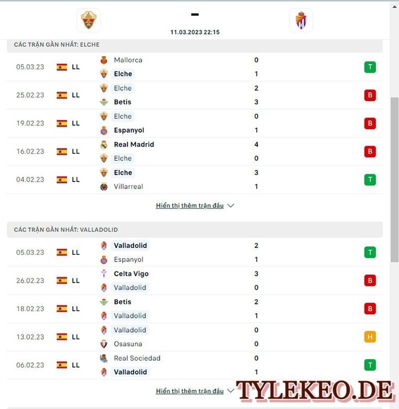 Elche vs Valladolid