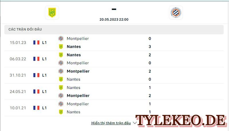 Nantes vs Montpellier