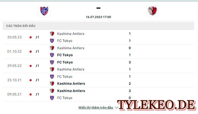 Tokyo vs Kashima Antlers